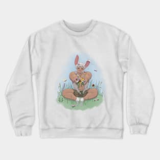 Buff Bunny Boy | Kemonomimi | Spring Crewneck Sweatshirt